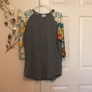 LuLaRoe 3/4 quarter sleeve shirt
